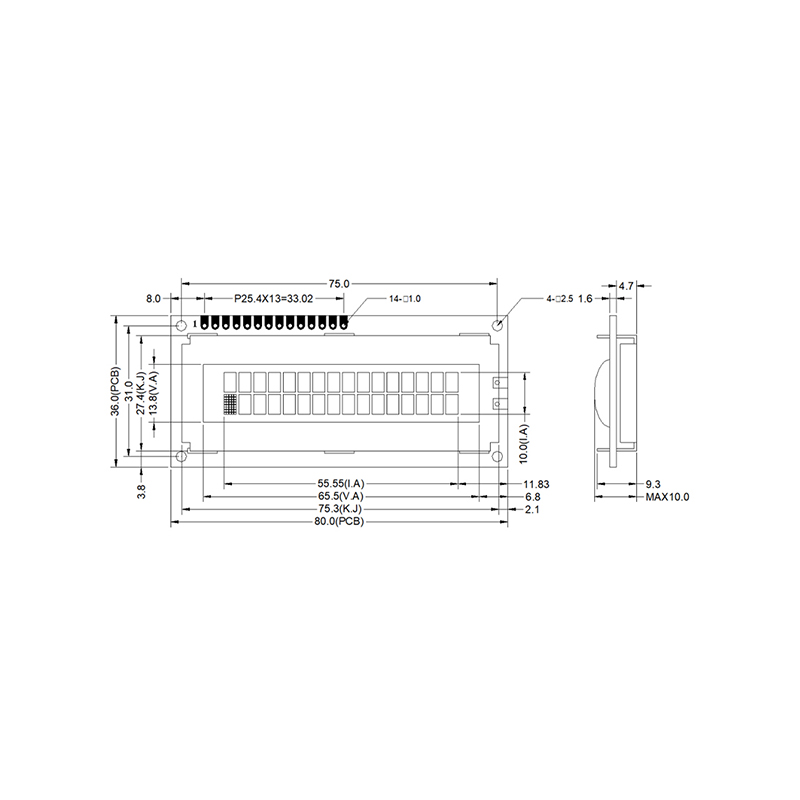 EDM1602-01/5×7 Dot matrix display/led backlight LCD/Parallel LCD/COB LCD module