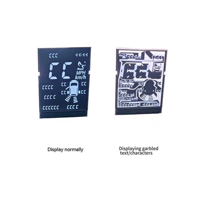 High-grade Anti-static LCD | Custom Segment Display / In-vehicle LCD / Anti-interference LCD / Automotive LCD / ESD-resistant LCD