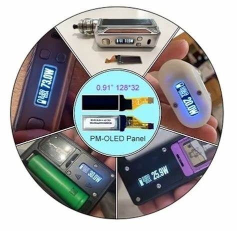 Dot matrix OLED applied to pulse oximeter display, I2C interface,resolution 128*32