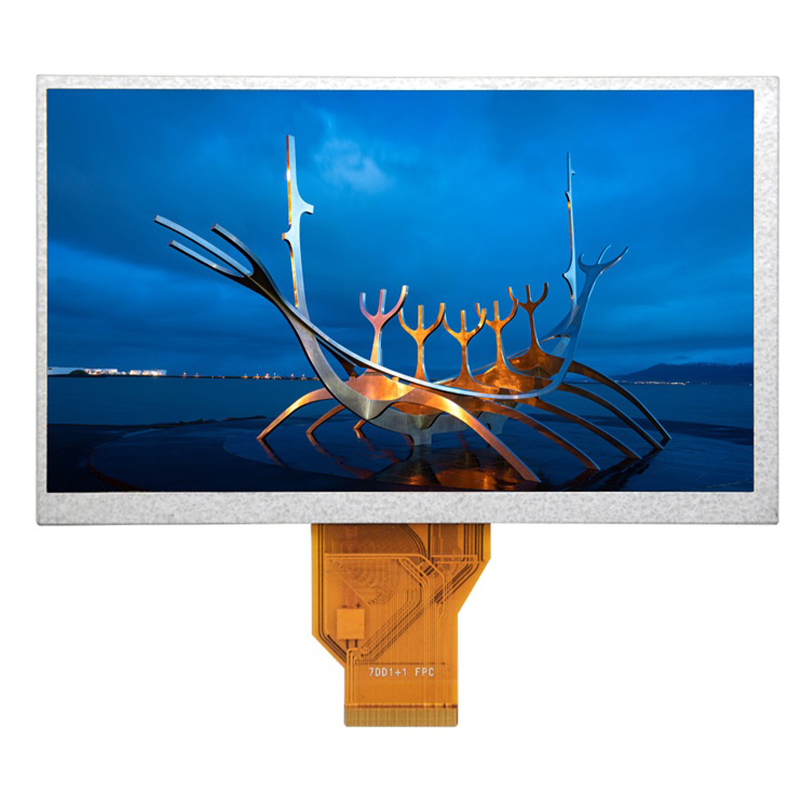 7 tft display resolution 800*480 automotive instrument tft lcd display 24 bit RGB interface
