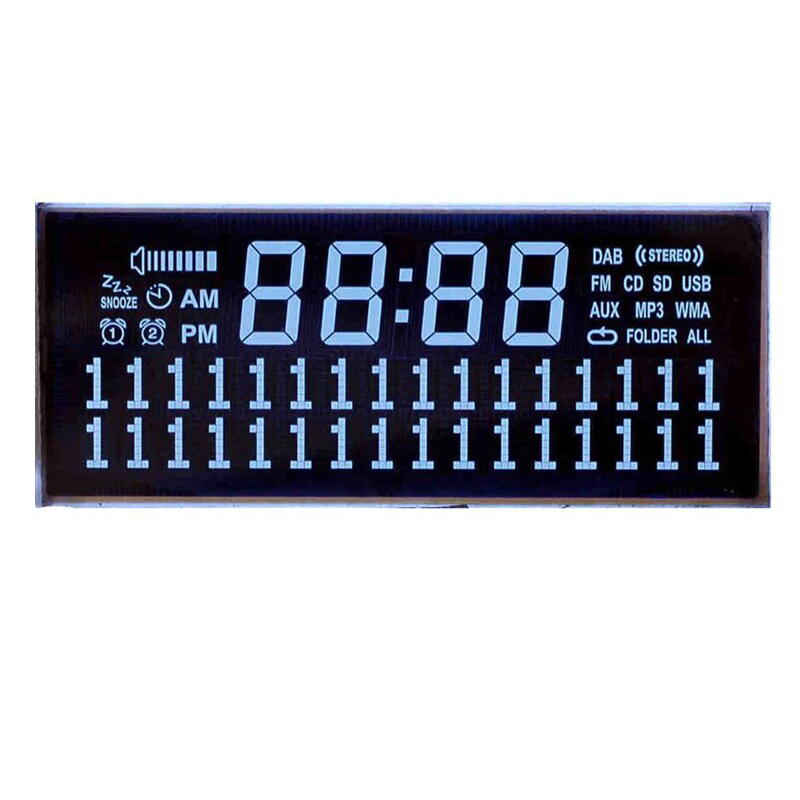 Thin LCD segment display, custom display, /HTN (High Twisted Nematic) /STN (Super Twisted Nematic), FSTN (Film Super Twisted Nematic) /digital segment display /lcd monitor tester