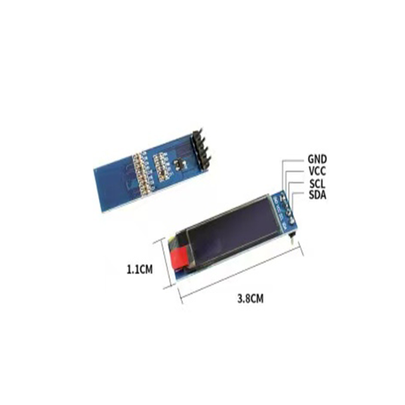 0.91 oled display resolution 128 x 32 I2C interface